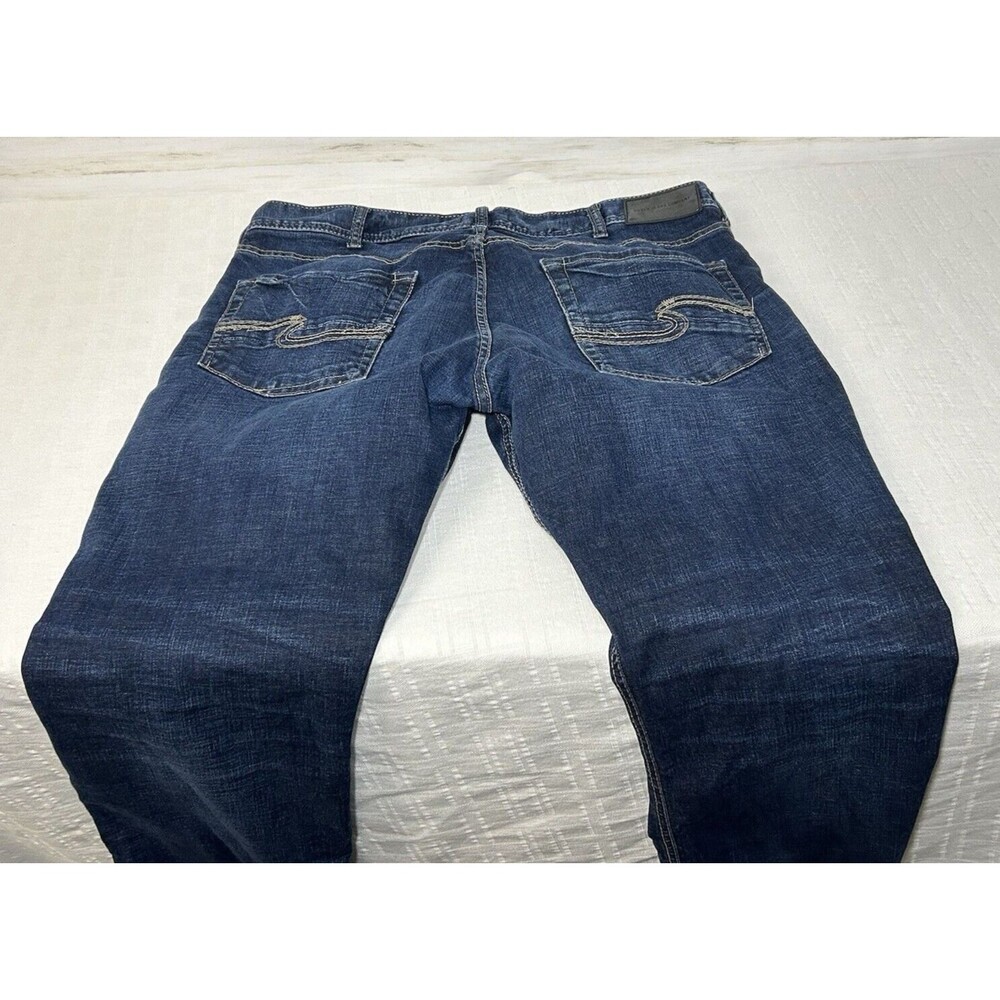 Silver Jeans Mens Size 36 x 32 Allan Classic Fit Straight Leg Stretch Denim pant - Picture 4 of 12